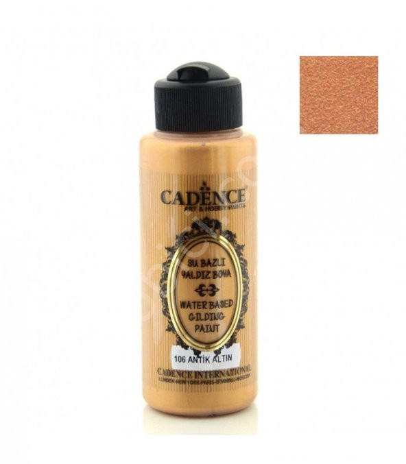 Cadence Su Bazlı Yaldız Boya 106 Antik Altın 120ML ürün görseli 1