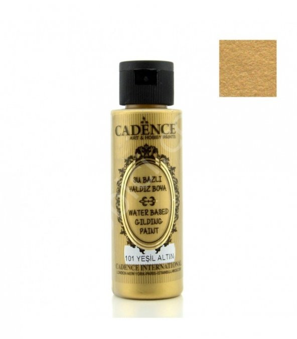 Cadence Su Bazlı Yaldız Boya 101 Yeşil Altın 70ML ürün görseli 1
