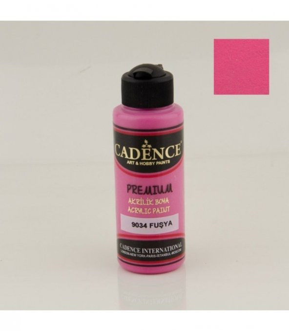 Cadence Akrilik Boya 9034 Fuşya Ahşap Boyası 120ML ürün görseli 1