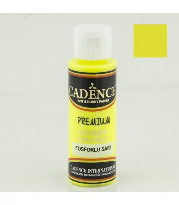 Cadence Florasan Sarı (Fosforlu) Ahşap Boyası 70ml ürün görseli 1