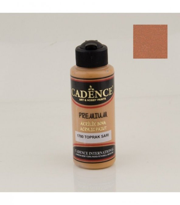 Cadence Akrilik Boya 1780 Toprak Sarı Ahşap Boyası 120ML ürün görseli 1