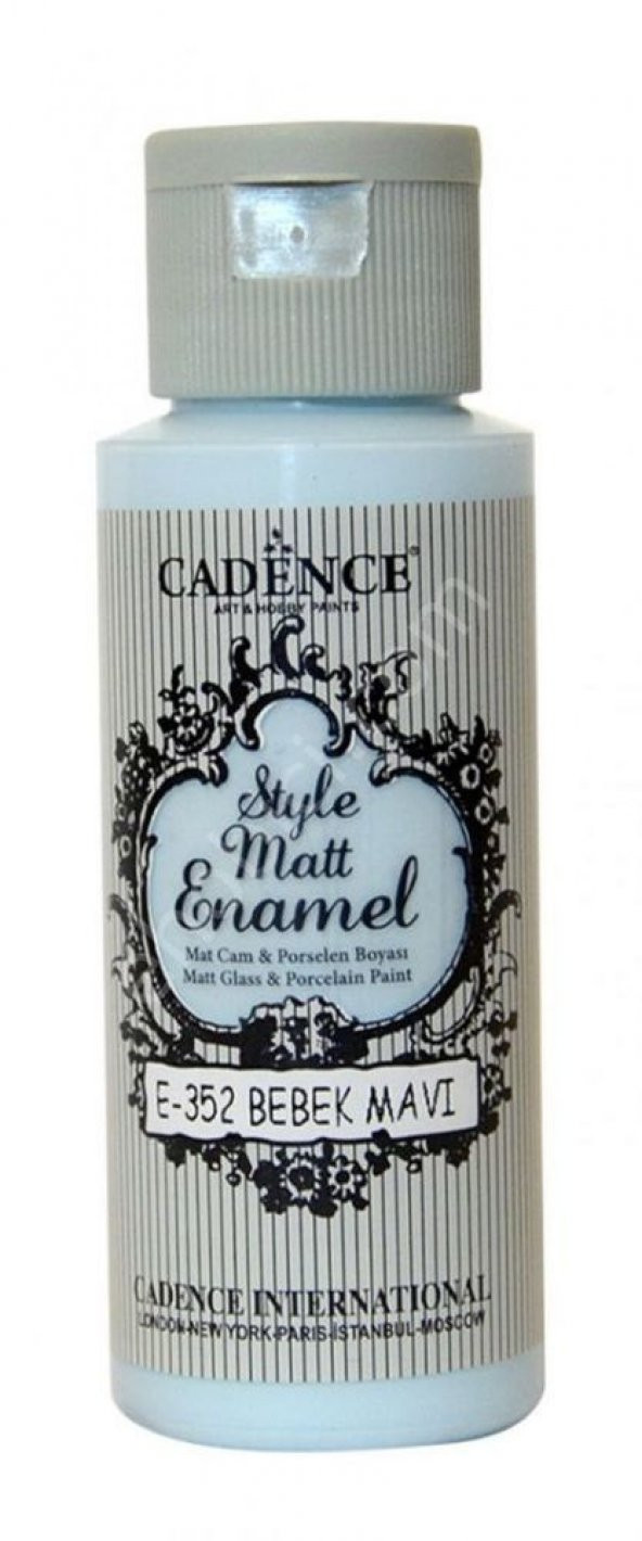Cadence Enamel Cam ve Porselen Boyası - 352 Bebek Mavi ürün görseli 1