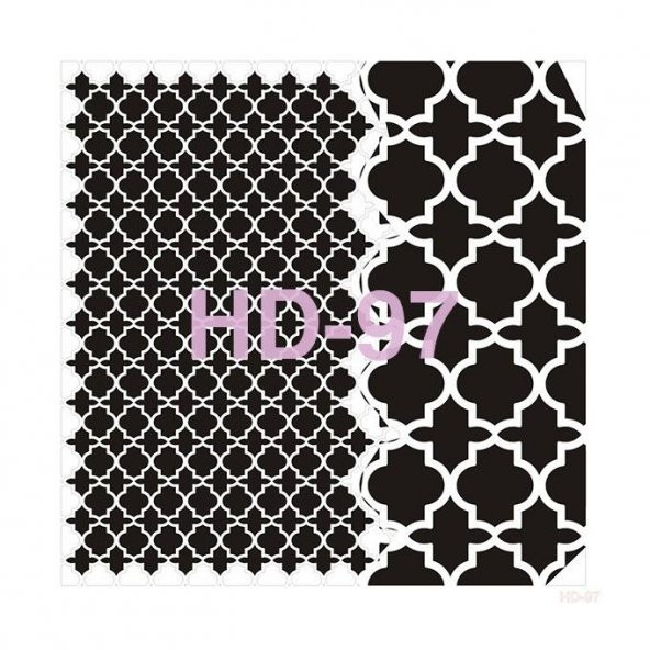 HD97 Cadence Home Dekor Stencil 45x45 ürün görseli 1