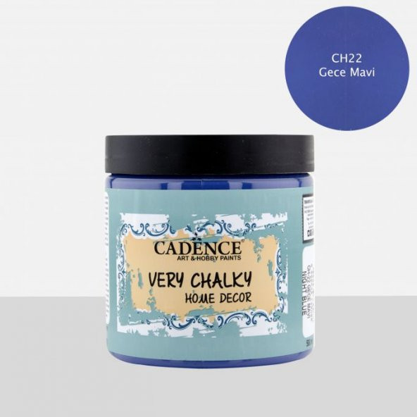 CH22 Gece Mavi - 500ML Cadence Very Chalky Home Decor ürün görseli 1