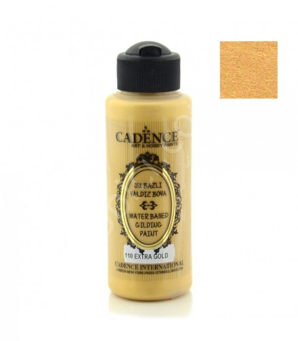 Cadence Su Bazlı Yaldız Boya 110 Ekstra Altın 120ML ürün görseli 1