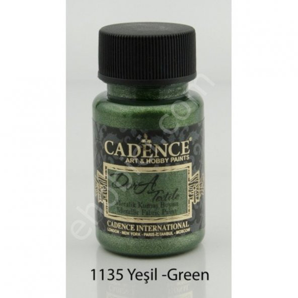 Cadence Dora Metalik Kumaş Boyası 1135 Yeşil 50ml ürün görseli 1