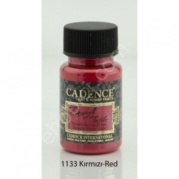 Cadence Dora Metalik Kumaş Boyası 1133 Kırmızı 50ml ürün görseli 1