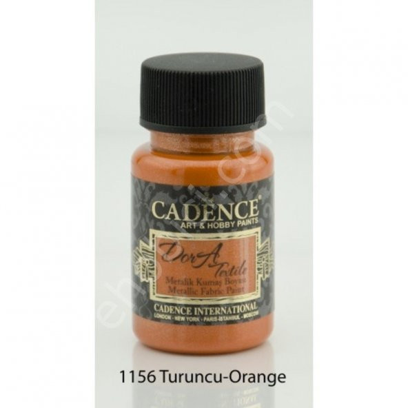 Cadence Dora Metalik Kumaş Boyası 1156 Turuncu 50ml ürün görseli 1
