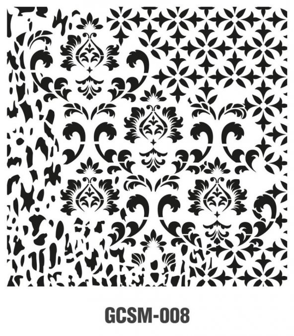 Cadence Grunge Stencil Midi (25x25) GCSM-008 ürün görseli 1