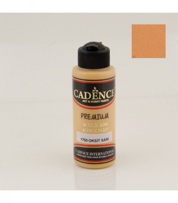 Cadence Akrilik Boya 1750 Oksit Sarı Ahşap Boyası 120ML ürün görseli 1
