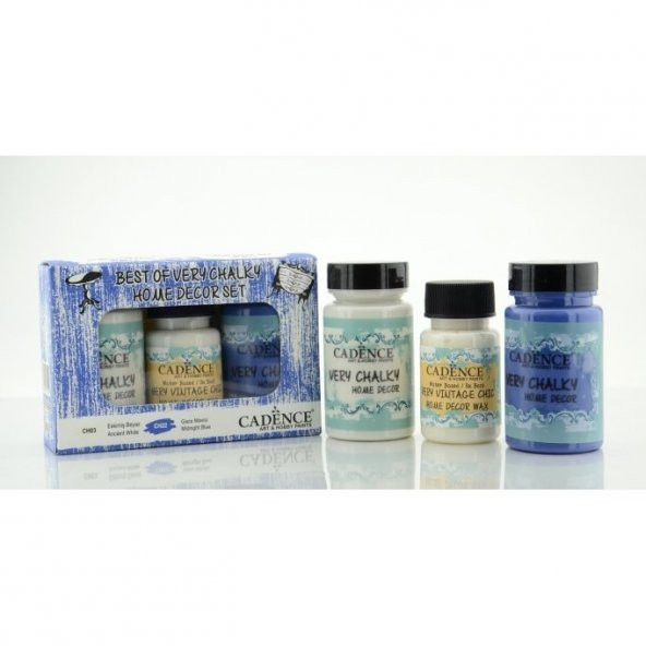 CH03-CH22 Eskimiş Beyaz ve Gece Mavisi - Cadence Very Chalky Set ürün görseli 1