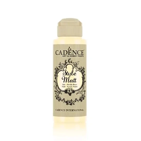 Cadence Style Matt Akrilik Boya S9008 Vanilya Sarı 120ml ürün görseli 1