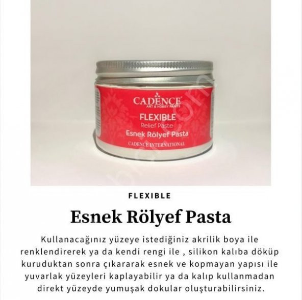 Cadence Esnek Rölyef Pasta - Flexible Relief Paste 150ml ürün görseli 1