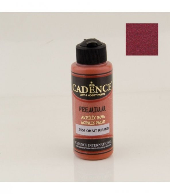 Cadence Akrilik Boya 7554 Oksit Kırmızı Ahşap Boyası 120ML ürün görseli 1