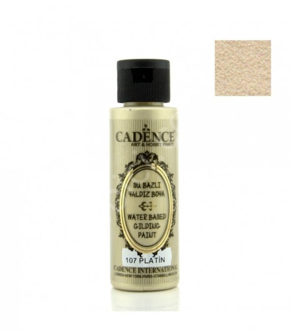 Cadence Su Bazlı Yaldız Boya 107 Platin 70ML ürün görseli 1