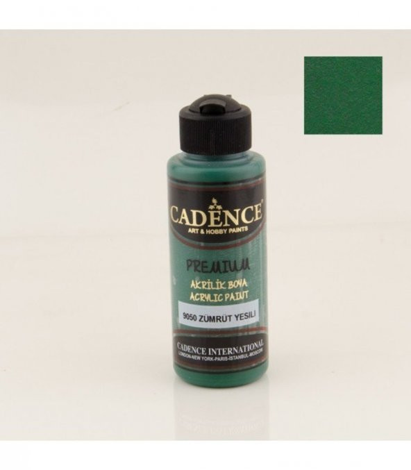Cadence Akrilik Boya 9050 Zümrüt Yeşili Ahşap Boyası 120ML ürün görseli 1