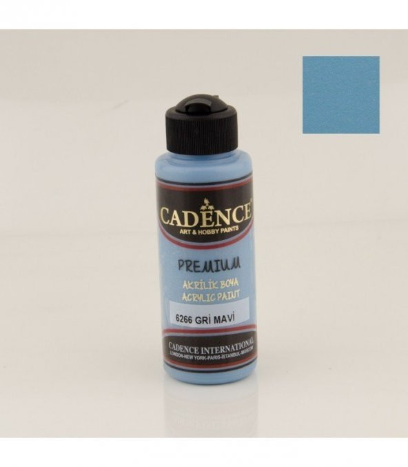 Cadence Akrilik Boya 6266 Gri Mavi Ahşap Boyası 120ML ürün görseli 1