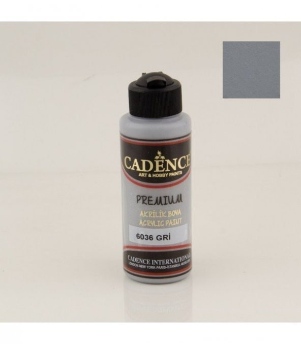 Cadence Akrilik Boya 6036 Gri Ahşap Boyası 120ML ürün görseli 1