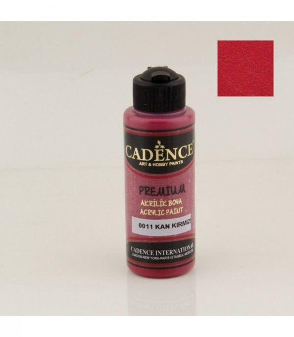 Cadence Akrilik Boya 0011 Kan Kırmızı Ahşap Boyası 120ML ürün görseli 1