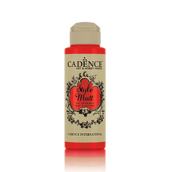 Cadence Style Matt Akrilik Boya S9040 Ateş Kırmızı 120ml ürün görseli 1