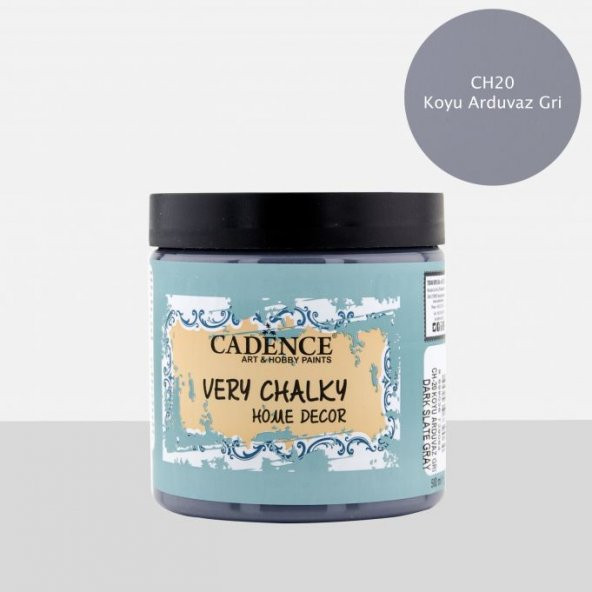 CH20 Koyu Arduvaz Gri - 500ML Cadence Very Chalky Home Decor ürün görseli 1