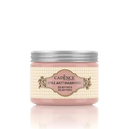 Cadence Shabby Chic Renkli Rölyef Pasta SR06 Açık Mercan 150ml ürün görseli 1