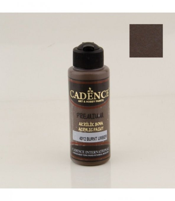 Cadence Akrilik Boya 4012 Burnt Umber Ahşap Boyası 120ML ürün görseli 1