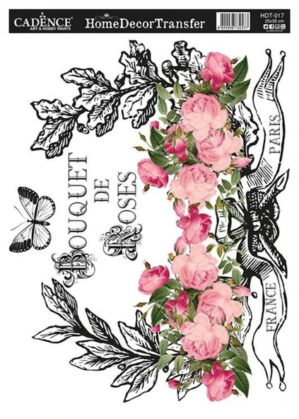 Cadence Home Dekor Transfer Kağıdı 25x35cm HDT-17 ürün görseli 1