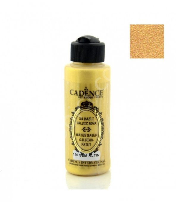 Cadence Su Bazlı Yaldız Boya 120 Som Altın 120ML ürün görseli 1