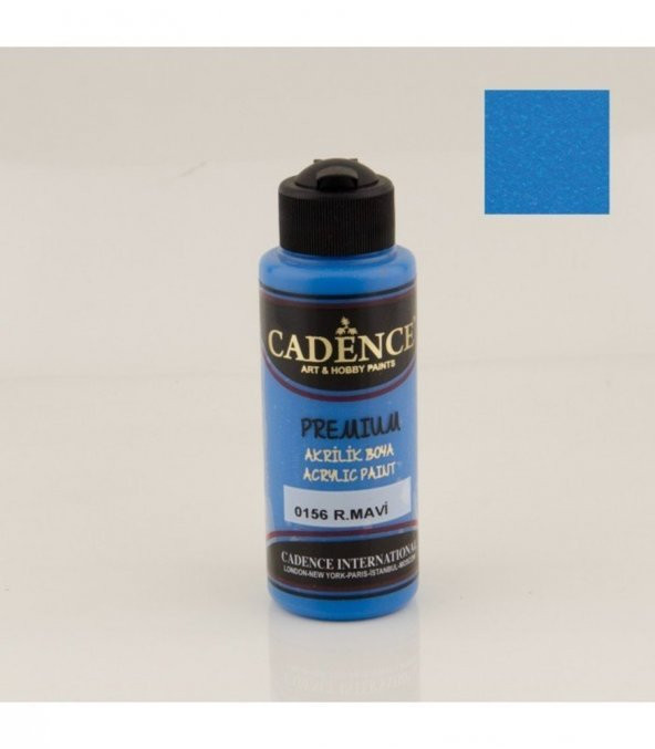 Cadence Akrilik Boya 0156 R. Mavi Ahşap Boyası 120ML ürün görseli 1