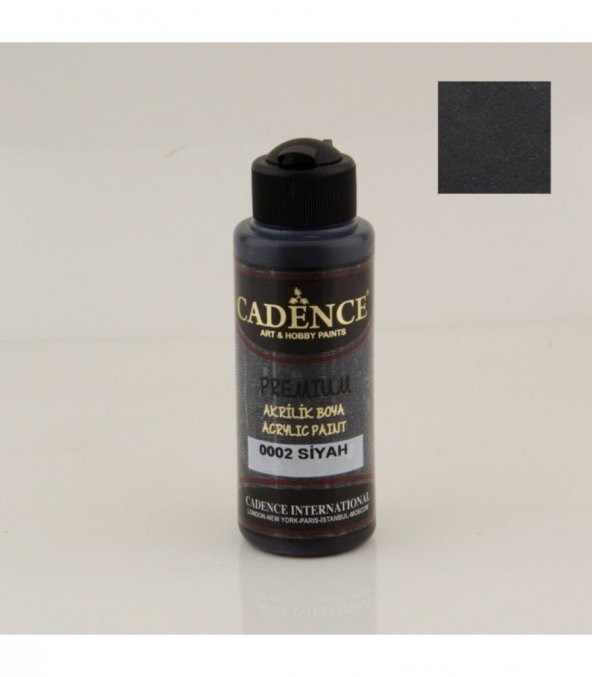Cadence Akrilik Boya 0002 Siyah Ahşap Boyası 120ML ürün görseli 1