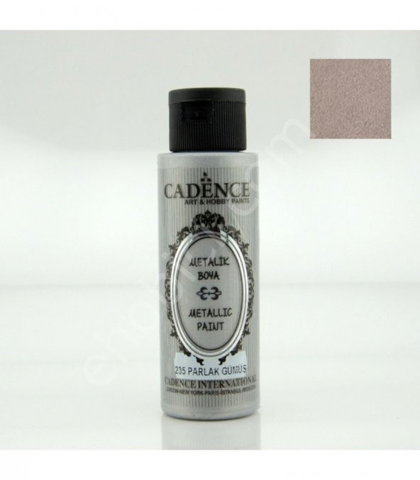 Cadence Metalik Boya - 235 Parlak Gümüş 70ML ürün görseli 1