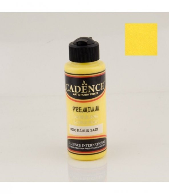 Cadence Akrilik Boya 0590 Kavun Sarı Ahşap Boyası 120ML ürün görseli 1