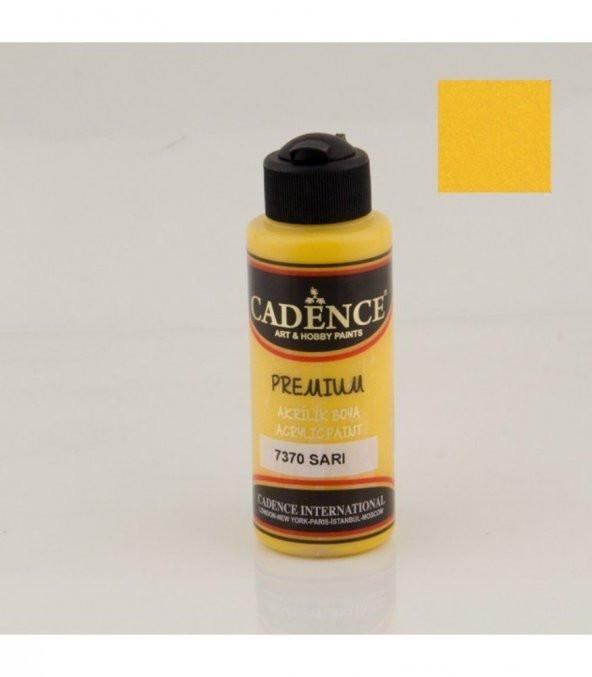 Cadence Akrilik Boya 7370 Sarı Ahşap Boyası 120ML ürün görseli 1