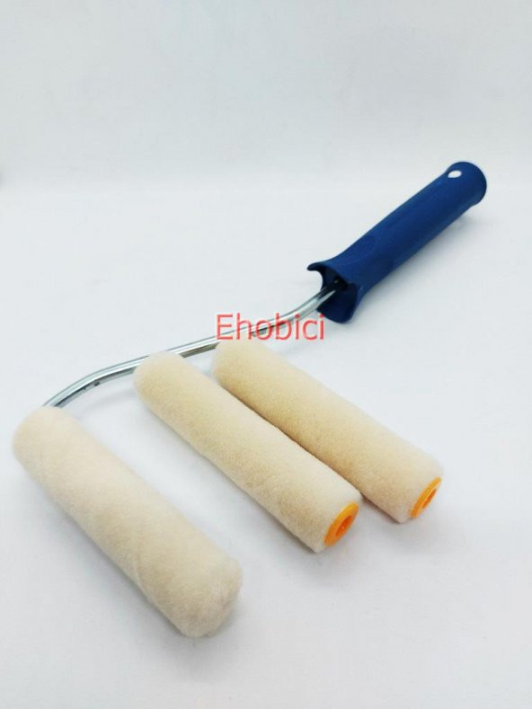 Kadife Rulo Fırça 10cm +2 Yedekli (Moher) ürün görseli 1