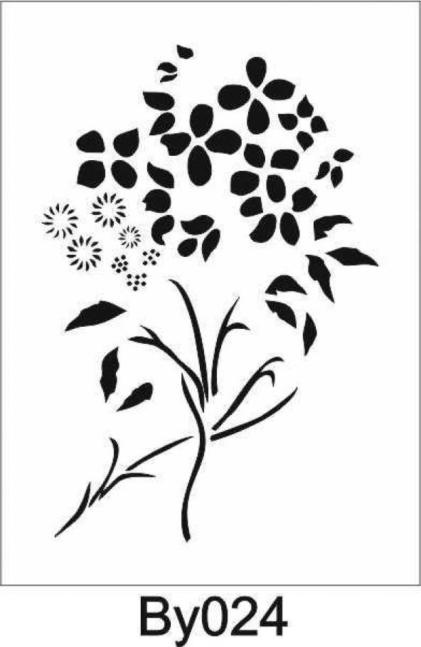 Boyutlu Desen Stencil Şablon (21x30) BY-024 ürün görseli 1