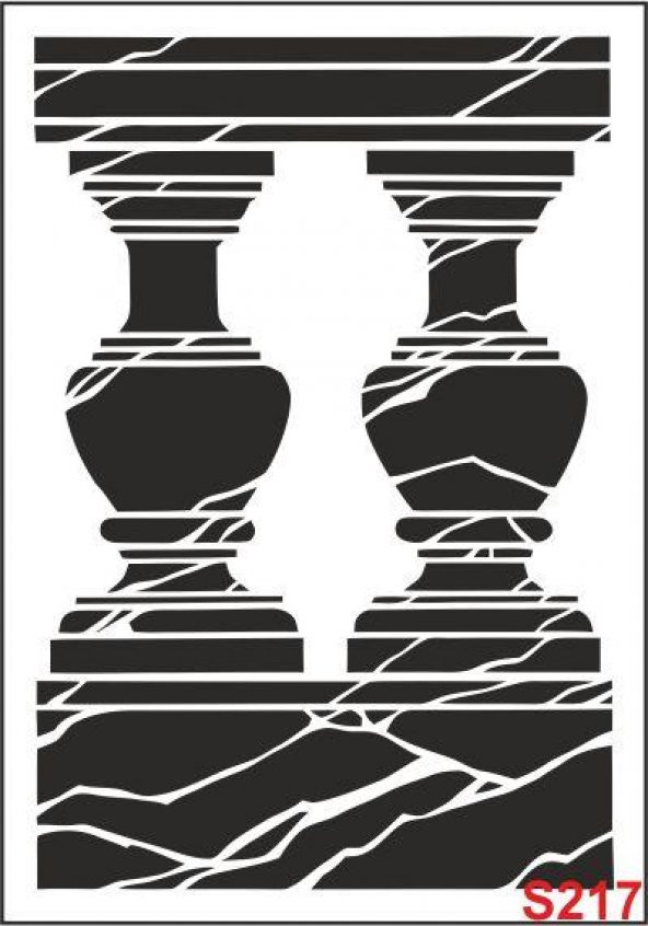 Diğer Karışık Desenler Stencil Şablon (21x30) S-217 ürün görseli 1