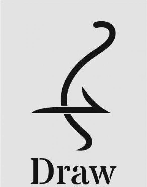 Yazı Desenler Stencil Şablon (21x30) YZ-298 ürün görseli 1