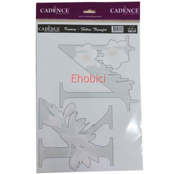 FT-71 Cadence Kumaş Transfer 25x35 Çiçekli Hayvan Figürleri Serisi ürün görseli 1