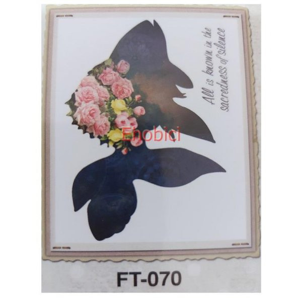 FT-70 Cadence Kumaş Transfer 25x35 Çiçekli Hayvan Figürleri Serisi ürün görseli 1