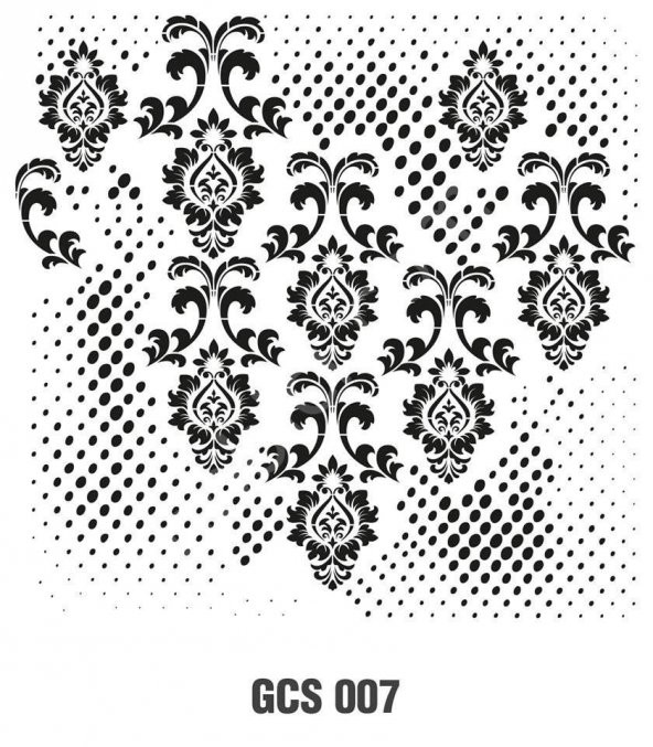 Cadence Grunge Duvar Stencil 45x45 - GCS-007 ürün görseli 1