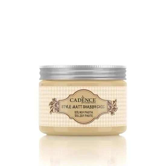 Cadence Shabby Chic Renkli Rölyef Pasta SR02 Açık Sarı 150ml ürün görseli 1