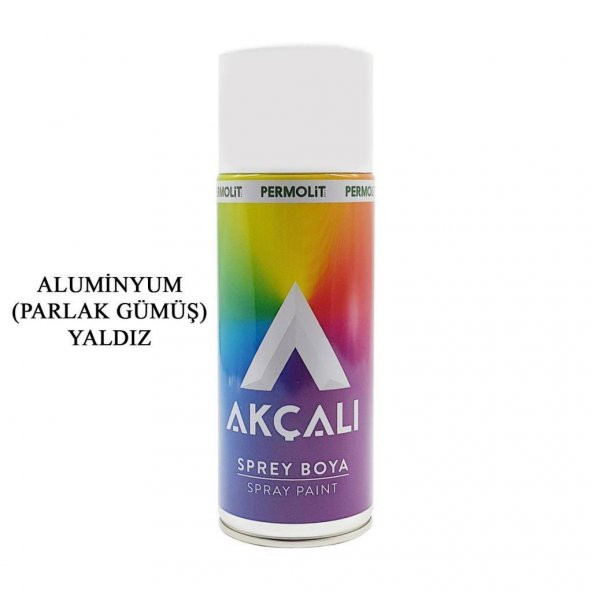 Akçalı Sprey Yaldız Boya - 902 Aluminyum (Parlak Gümüş) 400ML ürün görseli 1