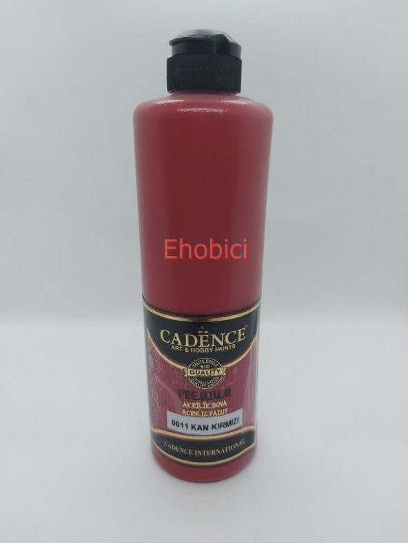 Cadence Akrilik Boya 500ML 0011 Kan Kırmızı Ahşap Boyası ürün görseli 1