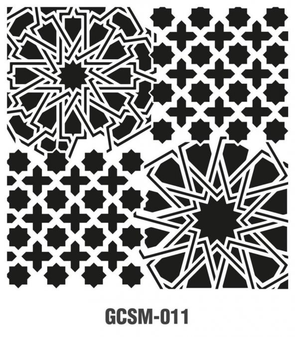 Cadence Grunge Stencil Midi (25x25) GCSM-011 ürün görseli 1