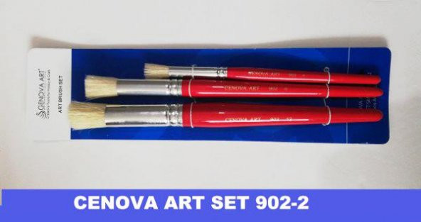 Cenova Art Stencil Fırça 3 lü Set 902/2 ürün görseli 1