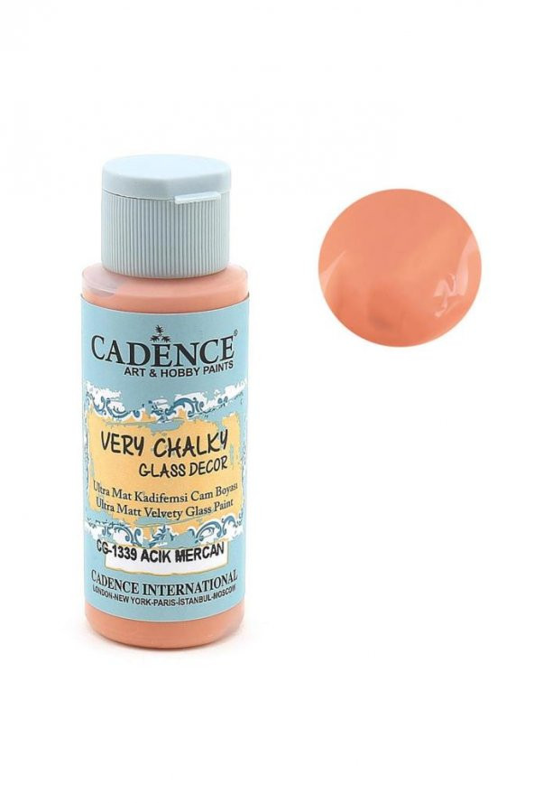 Cadence Very Chalky Glass CG-1339 Açık Mercan ürün görseli 1