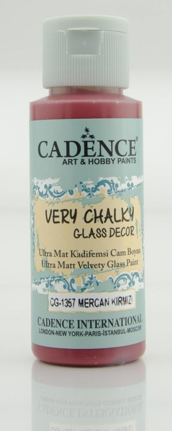Cadence Very Chalky Glass CG-1357 Mercan Kırmzı ürün görseli 1