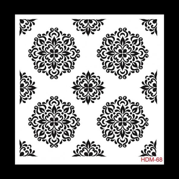 HDM68 Cadence Home Dekor Stencil 25x25 ürün görseli 1