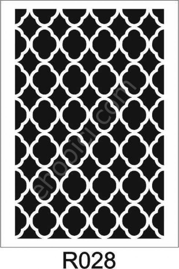 Ardışık Desen Stencil Şablon (25x35) R-028 ürün görseli 1